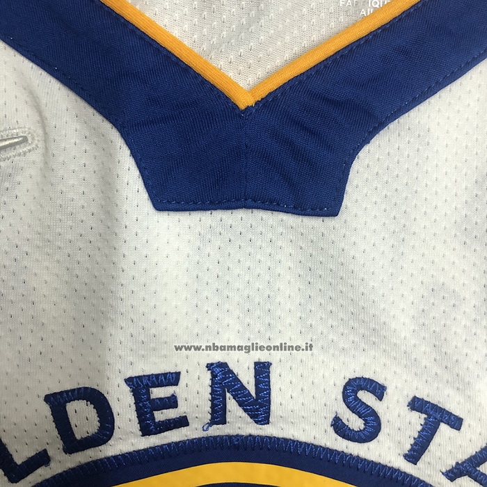 Maglia Golden State Warriors Stephen Curry #30 Association Autentico Bianco